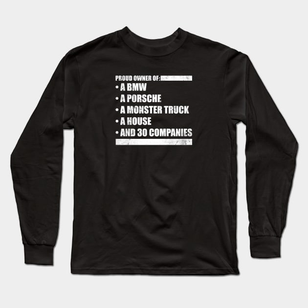 MTV The Challenge - Team Wes - Monster Truck 30 Companies Long Sleeve T-Shirt by Tesla